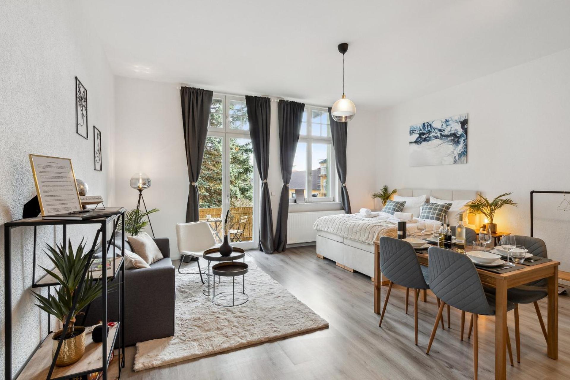 Homespace - Magdeburg - Gemuetliches Apartment Mit Balkon Exterior photo
